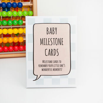 New Baby Record Book And Milestone Cards Gift Set, 9 of 12