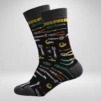 Novelty Fun Socks Size Five To Nine ~ Builders Diy Home Improver, 5 of 9