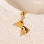 Hourglass Roman Numeral Gold Vermeil, Sterling Silver Necklace, thumbnail 10 of 12