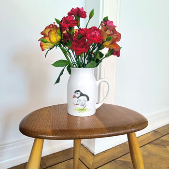 Puffin Flower Jug | Flower Vase, 3 of 7