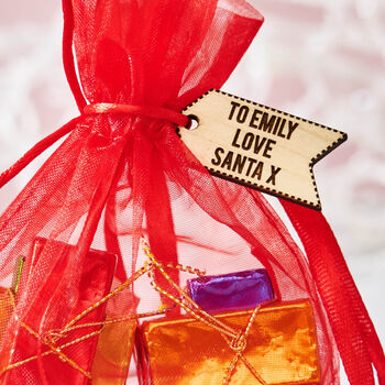Personalised Bag Of Chocolate Christmas Presents Stocking Filler, 2 of 3