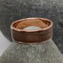 Copper And European Walnut Inlay Ring, thumbnail 1 of 6