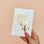 You Did It Celebration Card With Confetti Envelope, thumbnail 4 of 4