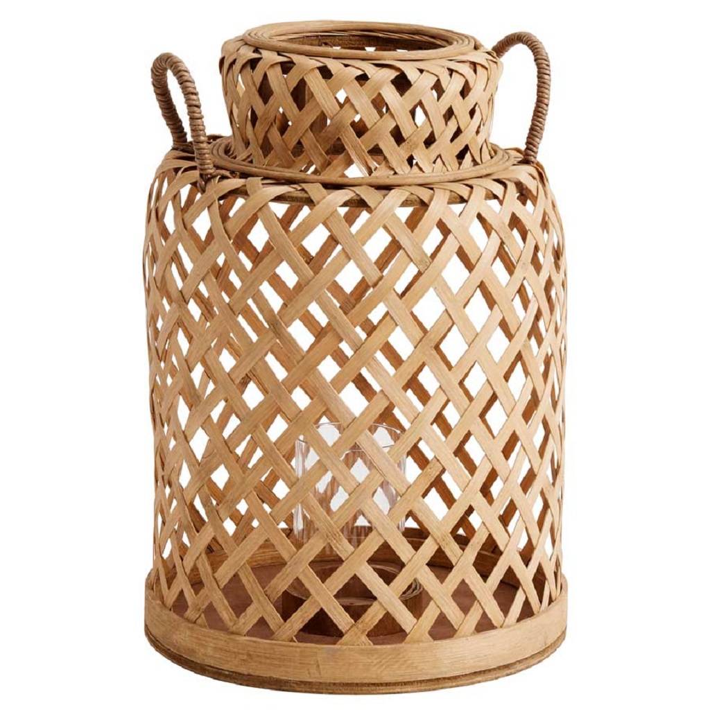 Bamboo Lantern With Handles By Bell & Blue | notonthehighstreet.com