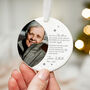 Memorial Christmas Ornament Personalised Photo Keepsake, thumbnail 1 of 8
