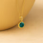 Personalised Gold Plated Sterling Silver December Topaz Birthstone Necklace, thumbnail 1 of 11