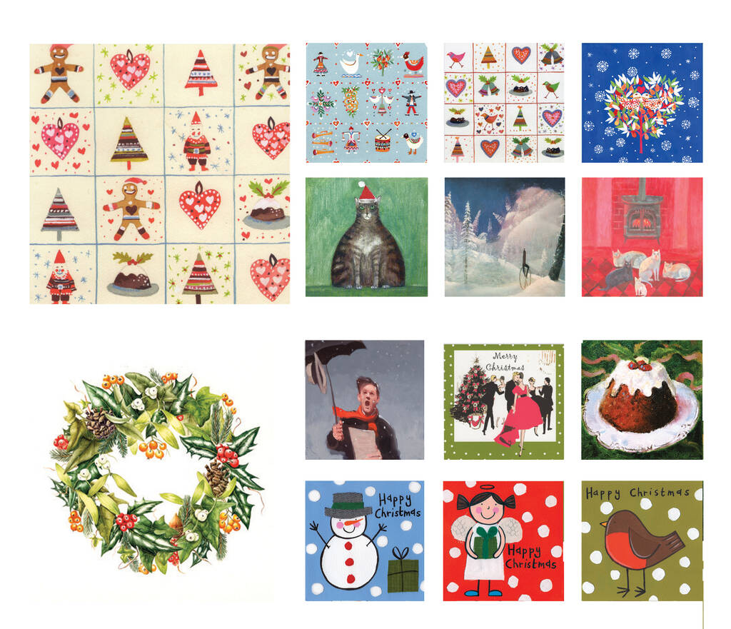 Christmas Cards Set Of 14