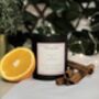 Orange And Cinnamon Natural Wax Candle Hand Poured, thumbnail 1 of 3