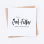 God Father Wedding Bridal Card, thumbnail 1 of 5