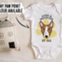 Bull Terrier Baby Onesie, thumbnail 4 of 6