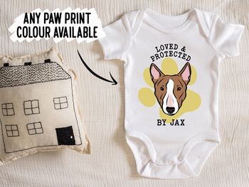 Bull Terrier Baby Onesie, 4 of 6