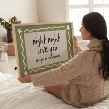 Night Night Love You Nursery Print, 2 of 6