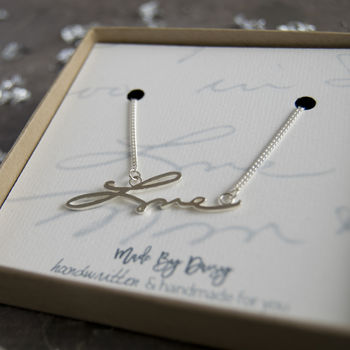 Personalised Handwriting Necklace, 8 of 12