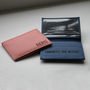 Personalised Leather Travel Card / ID Holder, thumbnail 2 of 12