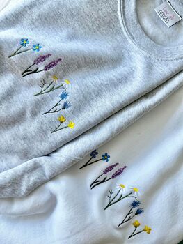 Wildflowers Embroidered Sweatshirt, 7 of 11