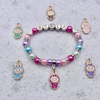Personalised Halloween Charm Bracelet Spooky Jewellery Gift, 10 of 10