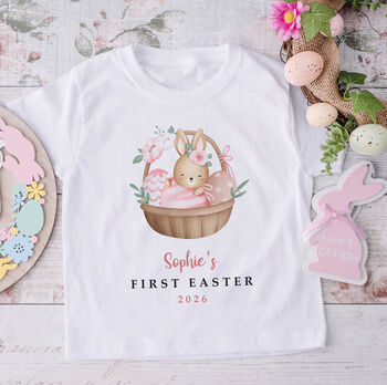 Personalised First Easter Bunny T Shirt Gift, 6 of 12