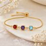 Personalised Create Your Own Square Birthstones Bracelet, thumbnail 3 of 8