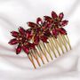 Wine Red Festive Hair Comb, thumbnail 8 of 8