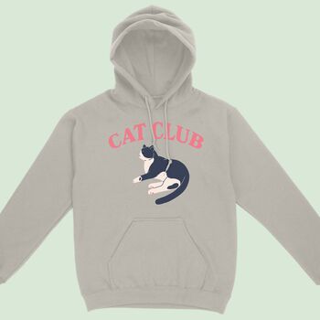 Cat Club Cute Women's Hoodie, 4 of 4