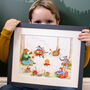 Personalised Forest Band Nursery Print, thumbnail 6 of 8