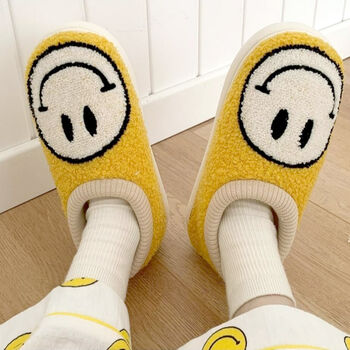 Smiley Face Bootie Slippers, 2 of 4