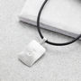 Men's Personalised Leather Initial Necklace, thumbnail 7 of 10