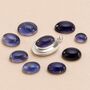 Personalised Sterling Silver Iolite Gemstone Photo Locket Necklace, thumbnail 3 of 6