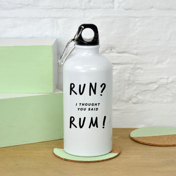 'Run? Rum' Gym Water Bottle, 2 of 5
