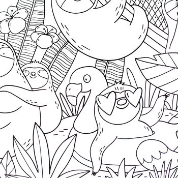 Fun Sloths Giant Activity Colouring Poster, 6 of 8