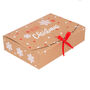 Kraft Christmas Snowflake Gift Boxes Two Pack, thumbnail 4 of 8