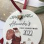 Personalised Baby First Christmas Decoration, thumbnail 2 of 3