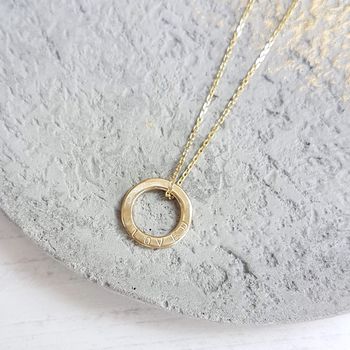 Teeny Tiny Gold Circle Necklace, 4 of 7