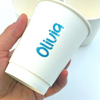Birthday Party Cups With Names 12oz Recyclable, 6 of 8