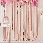 Pink And Rose Gold Party Streamers Backdrop, thumbnail 1 of 2