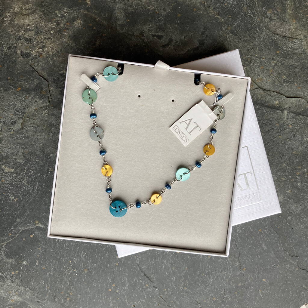 Crafty Button Necklace Boxed, 1 of 3