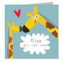 Giraffe Father's Day Card, thumbnail 2 of 3