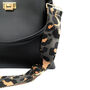 Black Leather Tote Bag With Grey Leopard Strap, thumbnail 2 of 8