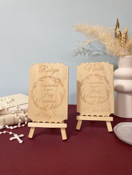 Personalised Christening Keepsake Card, 3 of 6