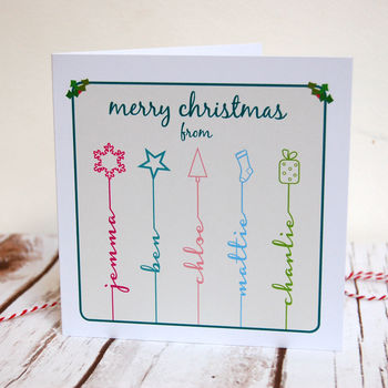 Personalised Icon Christmas Cards, 2 of 9
