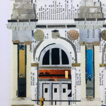 'The Met, New York' Recycled Paper Collage Print, 3 of 4