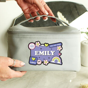 Personalised Good Vibes Travel Wash Bag, 3 of 5