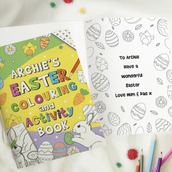 Personalised Easter Activity And Colouring Book, 3 of 6