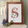 S Is For Sweetpeas Coloured Initial Print, thumbnail 3 of 7