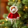 Christmas Mouse In Puffer Jacket Decoration, thumbnail 1 of 2