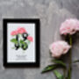 Birth Flower Month And Year Print, thumbnail 6 of 9