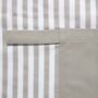 Personalised Grey Striped Unisex Premium Cotton Apron, thumbnail 7 of 12