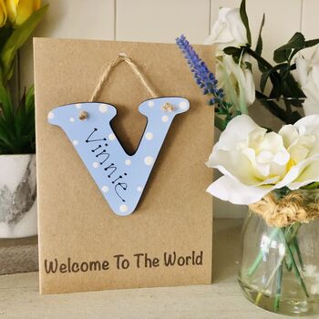 Personalised Welcome To The World Wooden Keepsake Card, 2 of 6