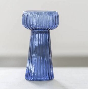 Ribbed Glass Hyacinth Vase, 2 of 5