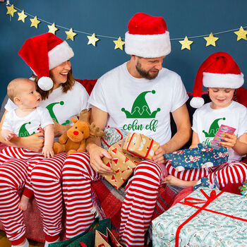 Personalised Elf Christmas Kids Pyjamas, 3 of 12